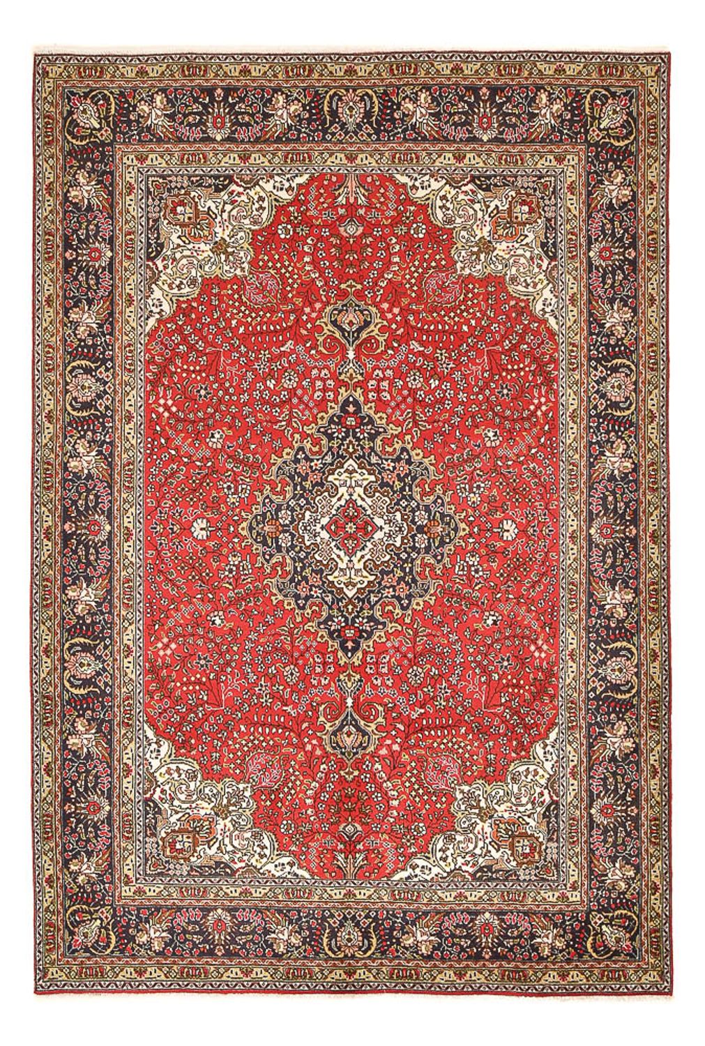 Tapis persan - Tabriz - 297 x 195 cm - rouge