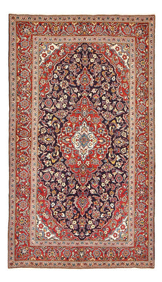 Tapis persan - Keshan - 255 x 146 cm - bleu foncé