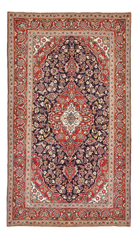 Tapis persan - Keshan - 255 x 146 cm - bleu foncé