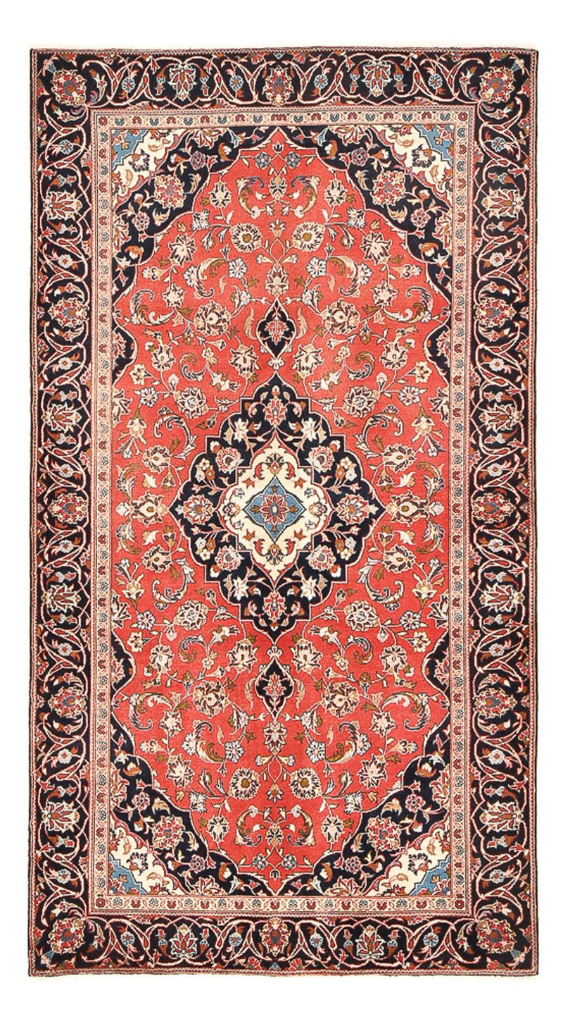 Tapis persan - Keshan - 253 x 134 cm - rouge clair