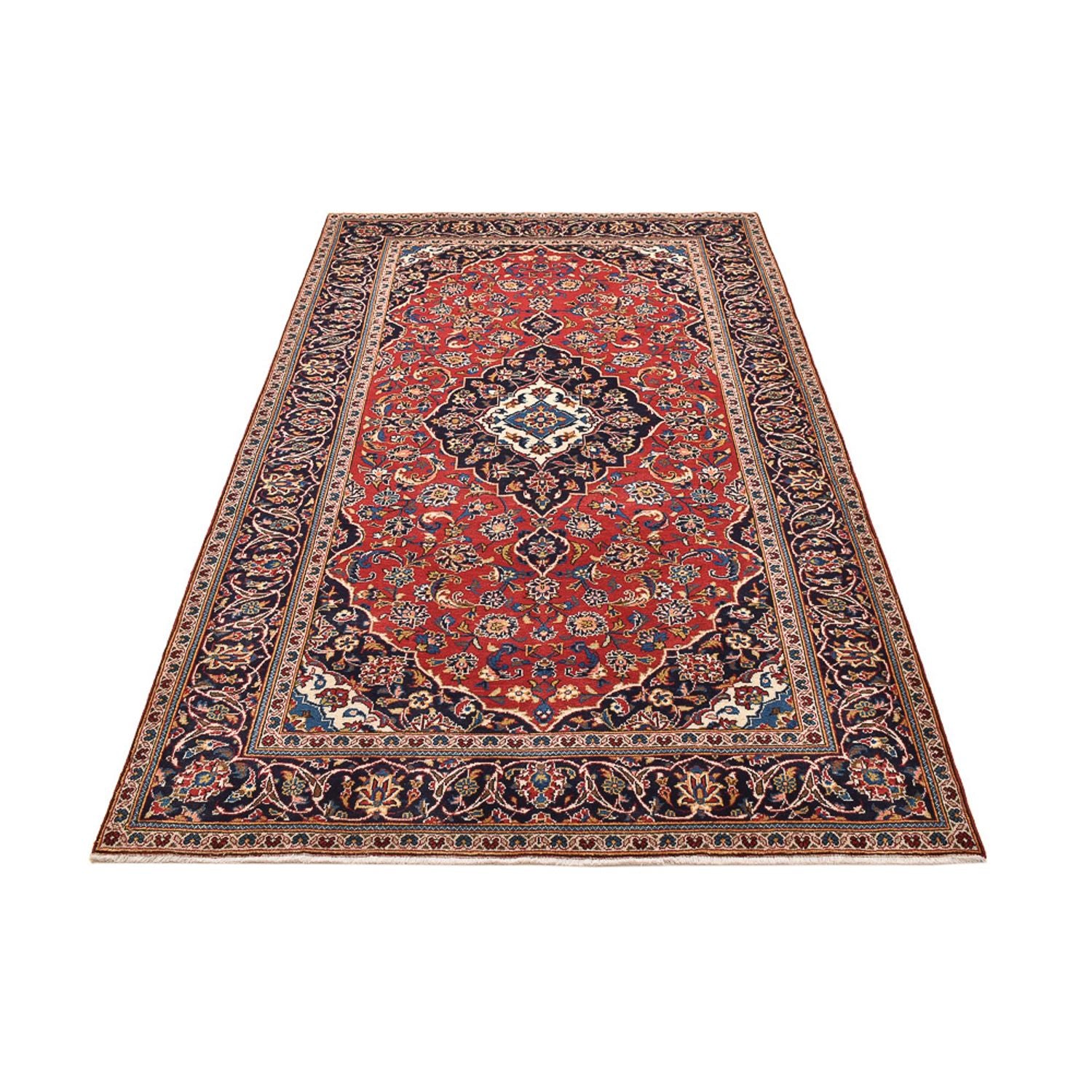 Tapis persan - Keshan - 260 x 146 cm - rouge