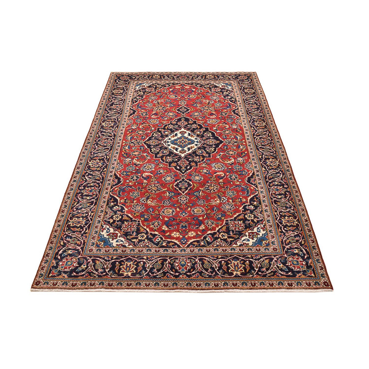 Tapis persan - Keshan - 260 x 146 cm - rouge