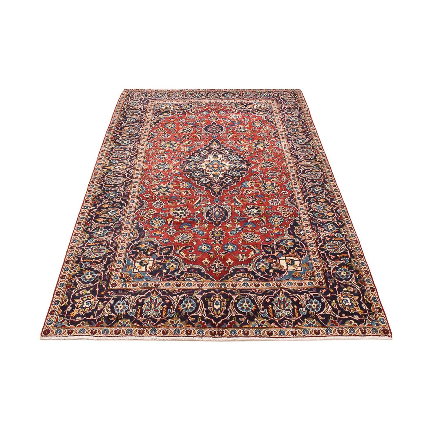 Tapis persan - Keshan - 242 x 145 cm - rouge