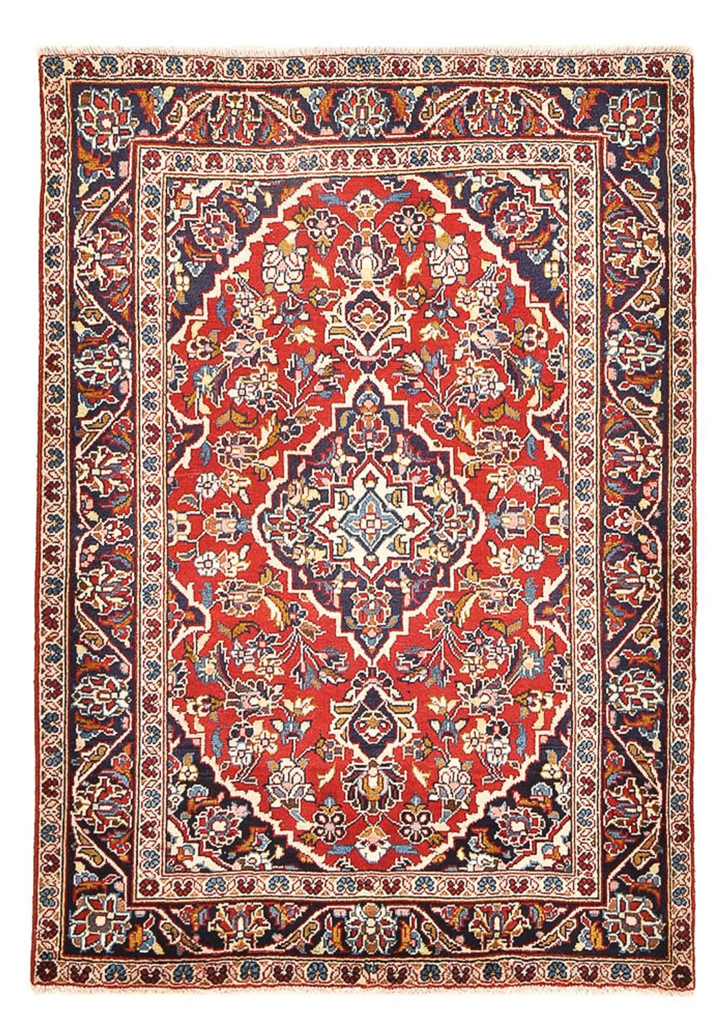 Tapis persan - Keshan - 140 x 97 cm - rouge