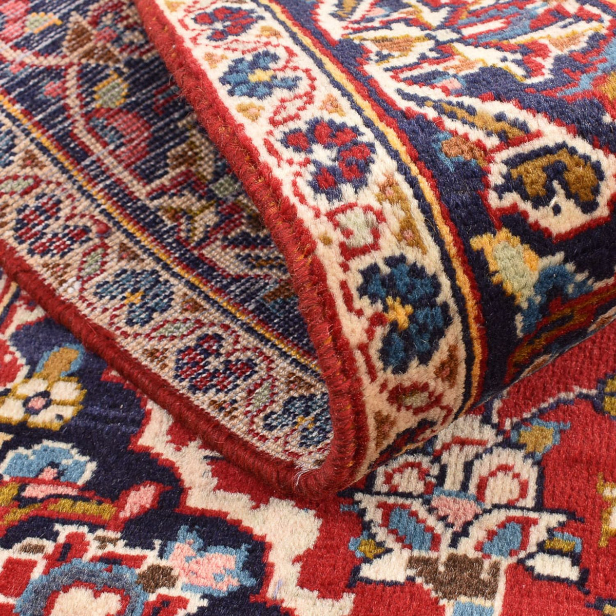 Tapis persan - Keshan - 140 x 97 cm - rouge