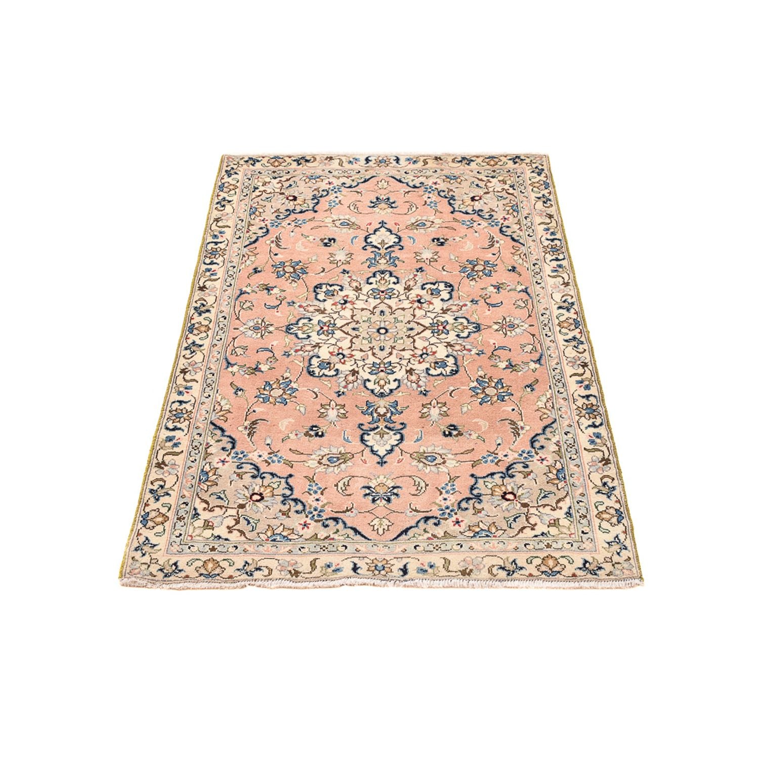 Tapis persan - Keshan - 140 x 95 cm - rose