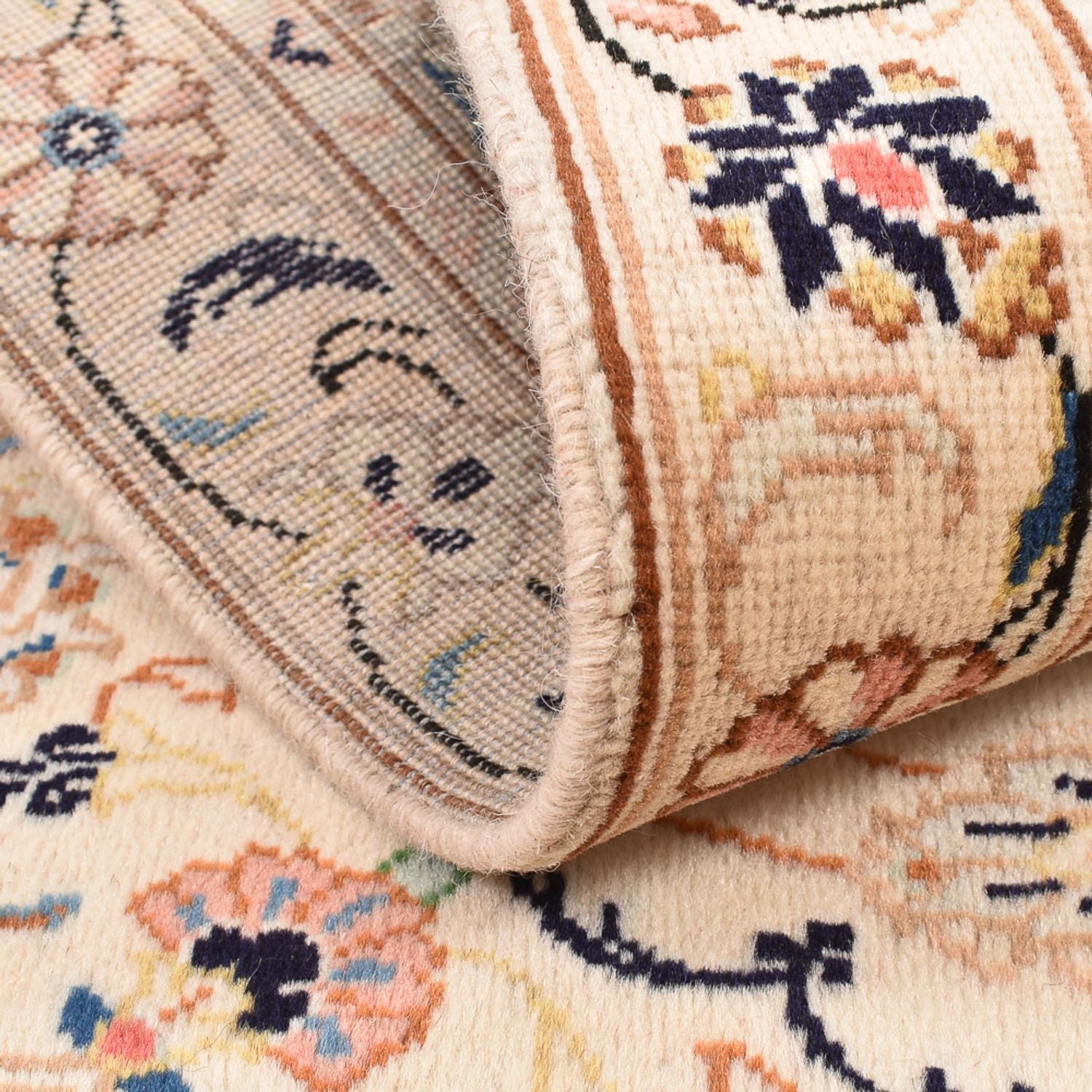 Tapis persan - Keshan - 145 x 92 cm - beige