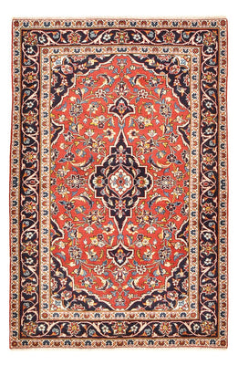 Tapis persan - Keshan - 145 x 97 cm - rouge clair