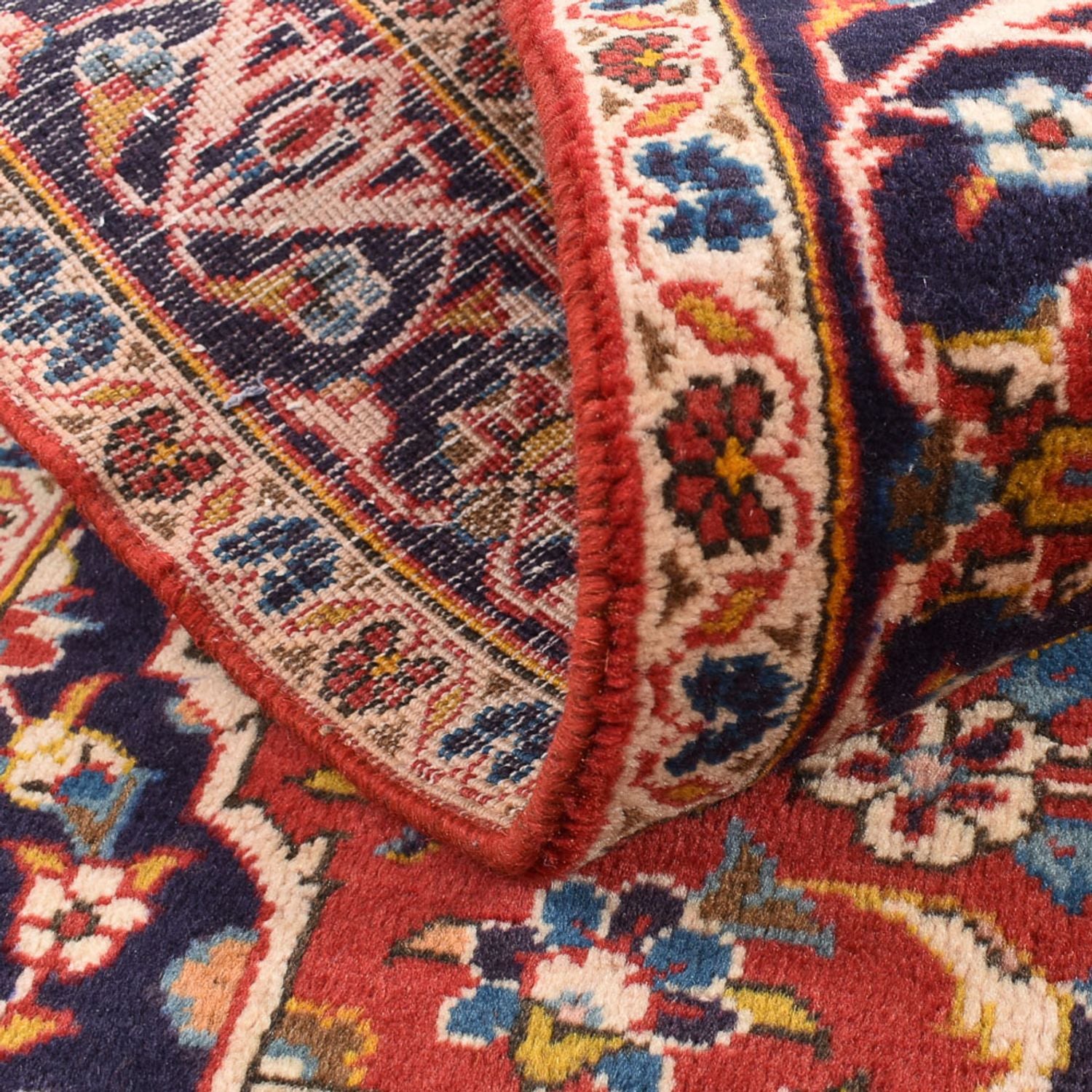 Tapis persan - Keshan - 145 x 97 cm - rouge clair