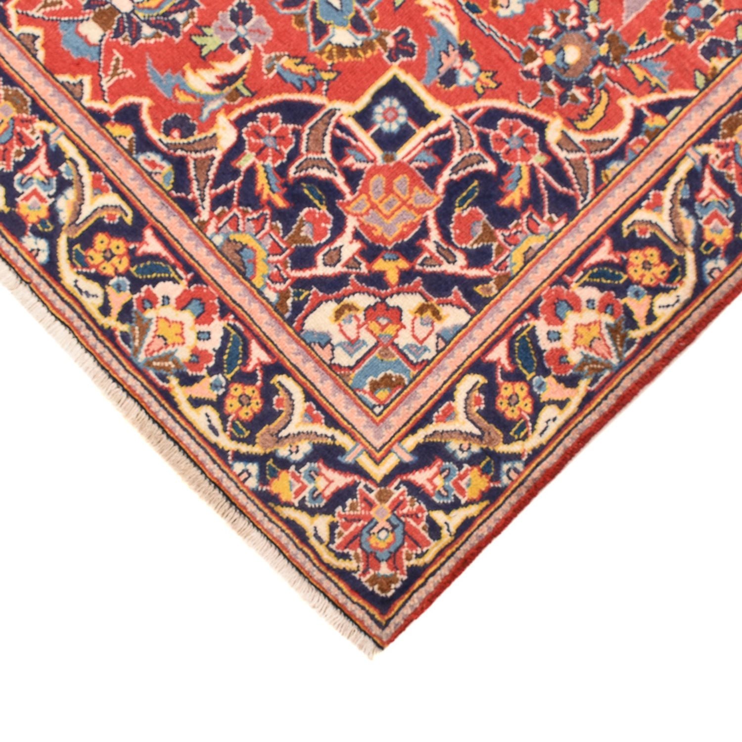 Tapis persan - Keshan - 163 x 101 cm - rouge clair