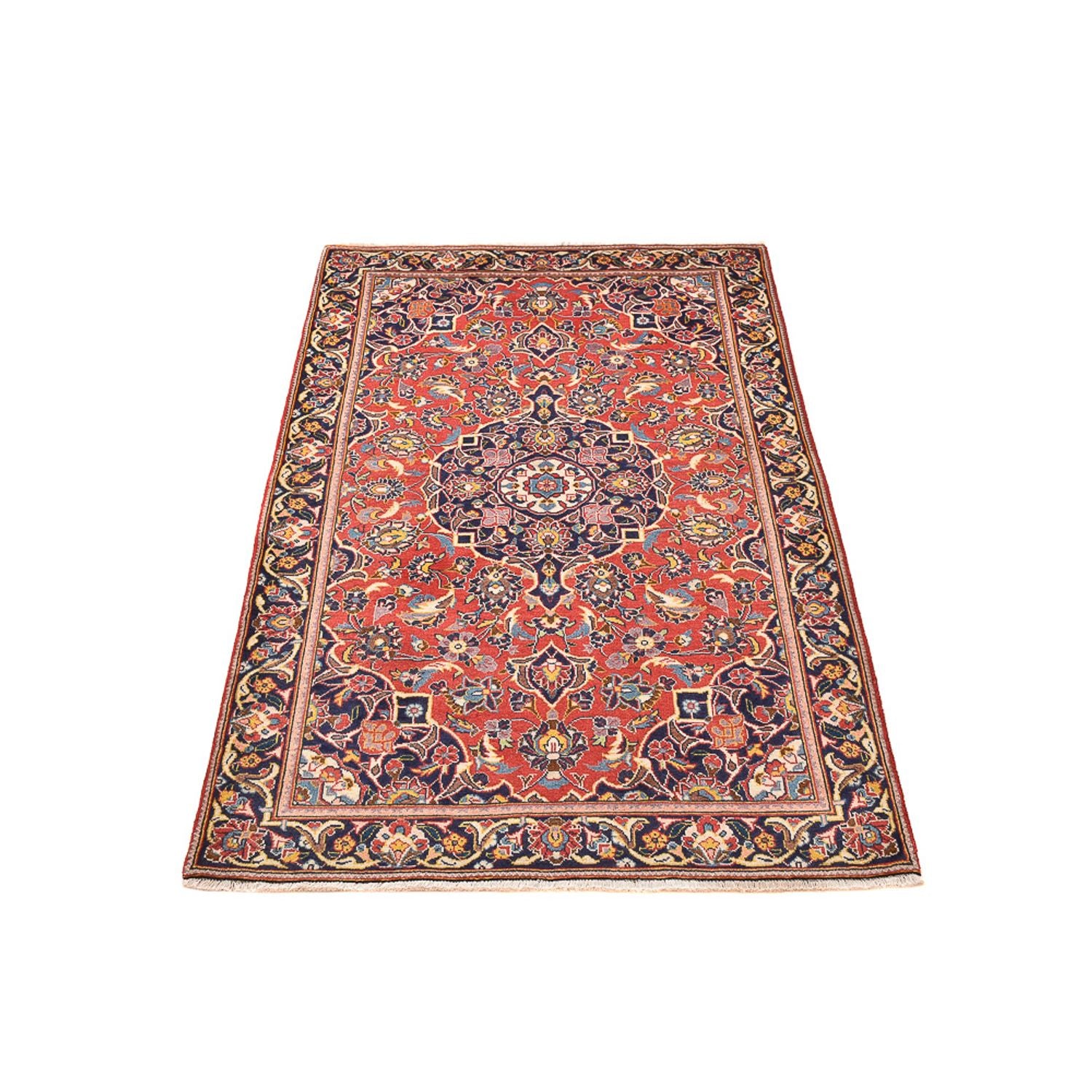 Tapis persan - Keshan - 163 x 101 cm - rouge clair