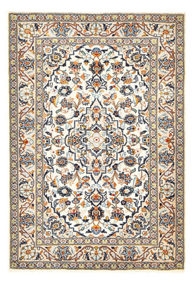 Tapis persan - Keshan - 141 x 96 cm - beige clair