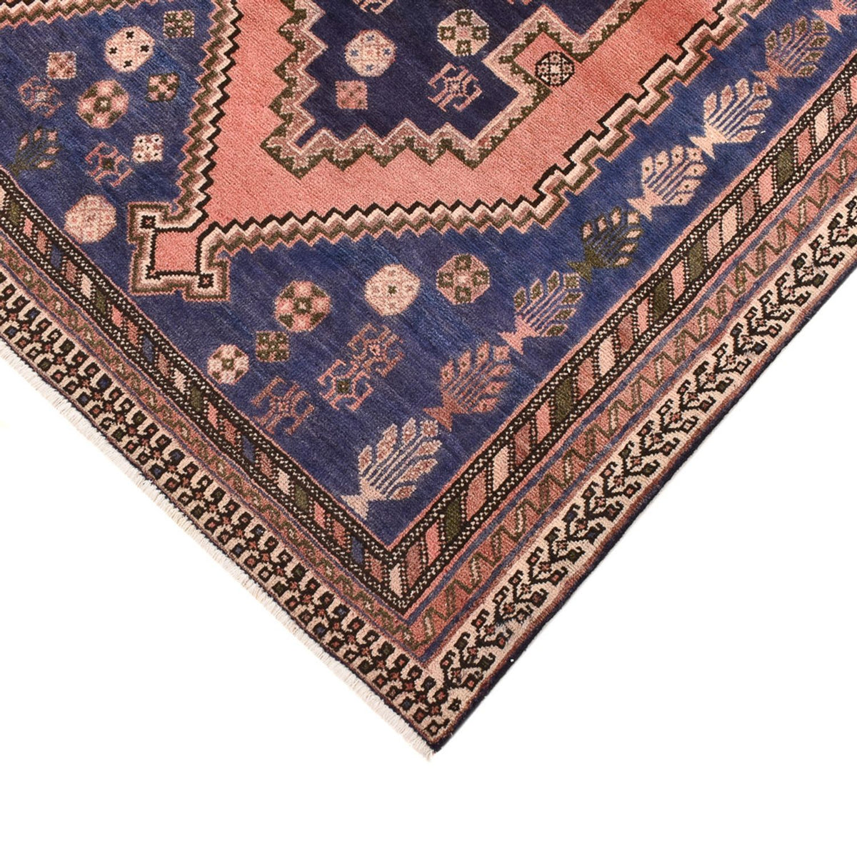 Tapis persan - Nomadic - 241 x 161 cm - rose