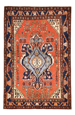 Tapis persan - Nomadic - 207 x 136 cm - rouge