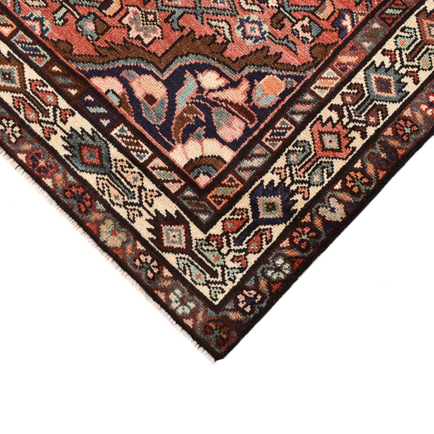 Tapis persan - Nomadic - 222 x 148 cm - rouge clair