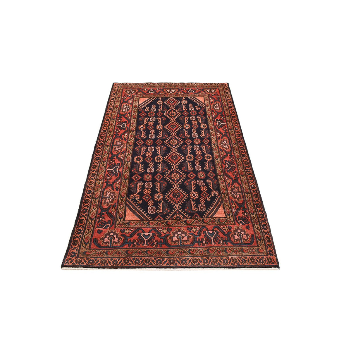 Tapis de couloir Tapis persan - Nomadic - 205 x 108 cm - bleu foncé
