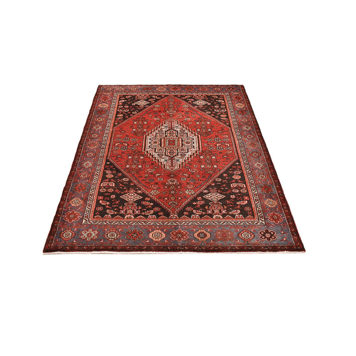Tapis persan - Bidjar - 205 x 147 cm - rouge