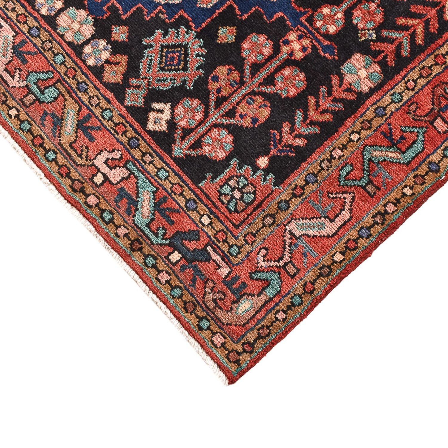 Tapis de couloir Tapis persan - Nomadic - 174 x 104 cm - bleu foncé