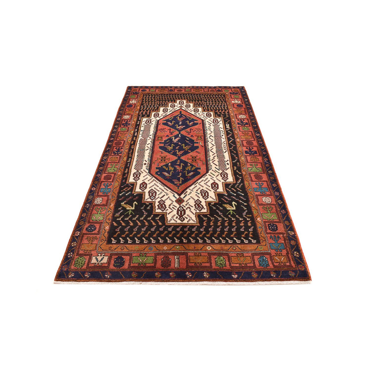 Tapis de couloir Tapis persan - Nomadic - 283 x 147 cm - multicolore