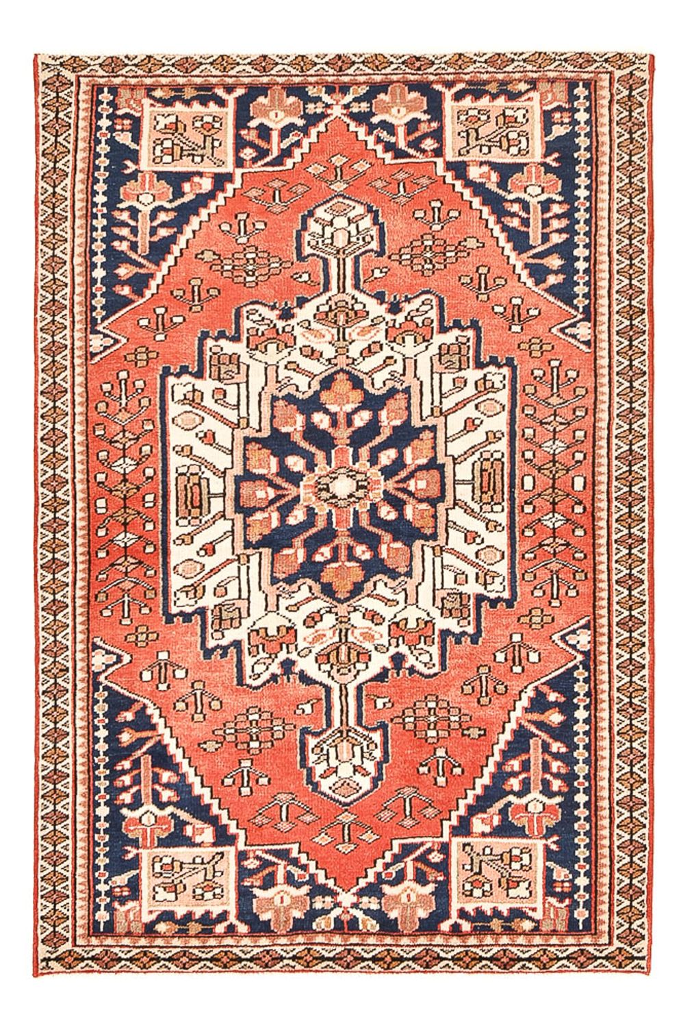 Tapis persan - Classique - 195 x 122 cm - rouge clair