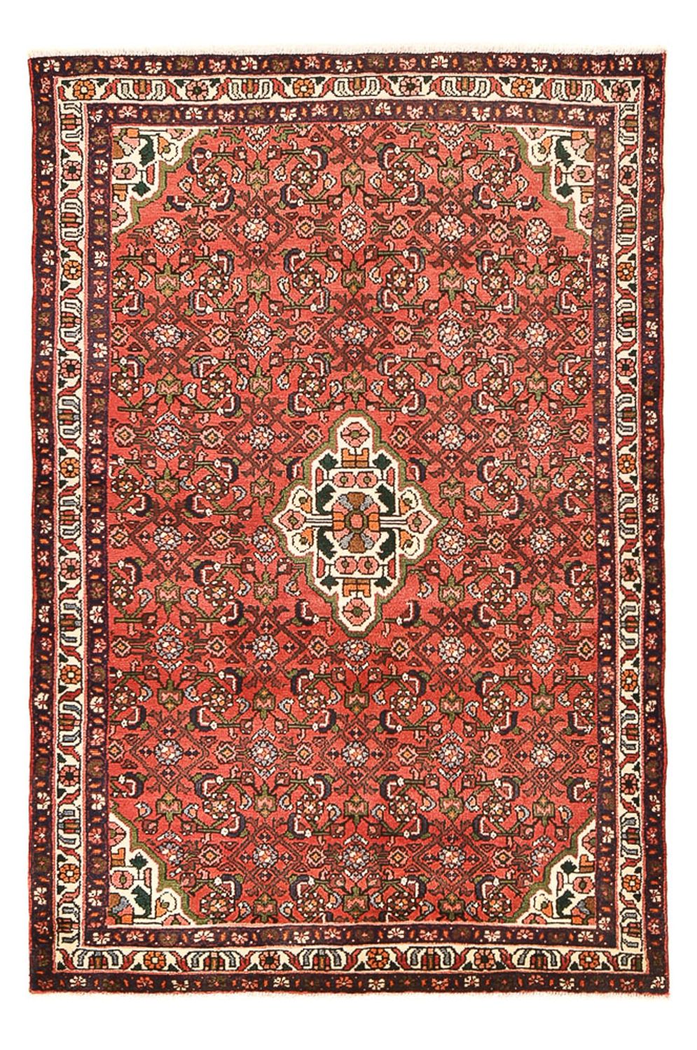 Tapis persan - Nomadic - 210 x 132 cm - rouge