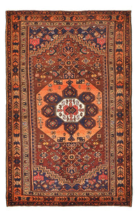 Tapis persan - Bidjar - 210 x 130 cm - rouge foncé