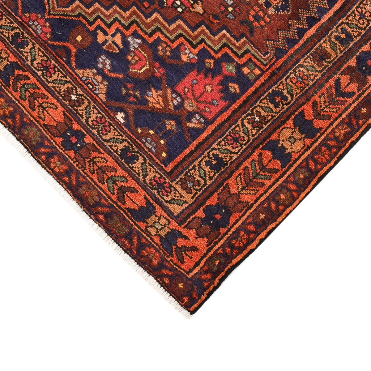 Tapis persan - Bidjar - 210 x 130 cm - rouge foncé