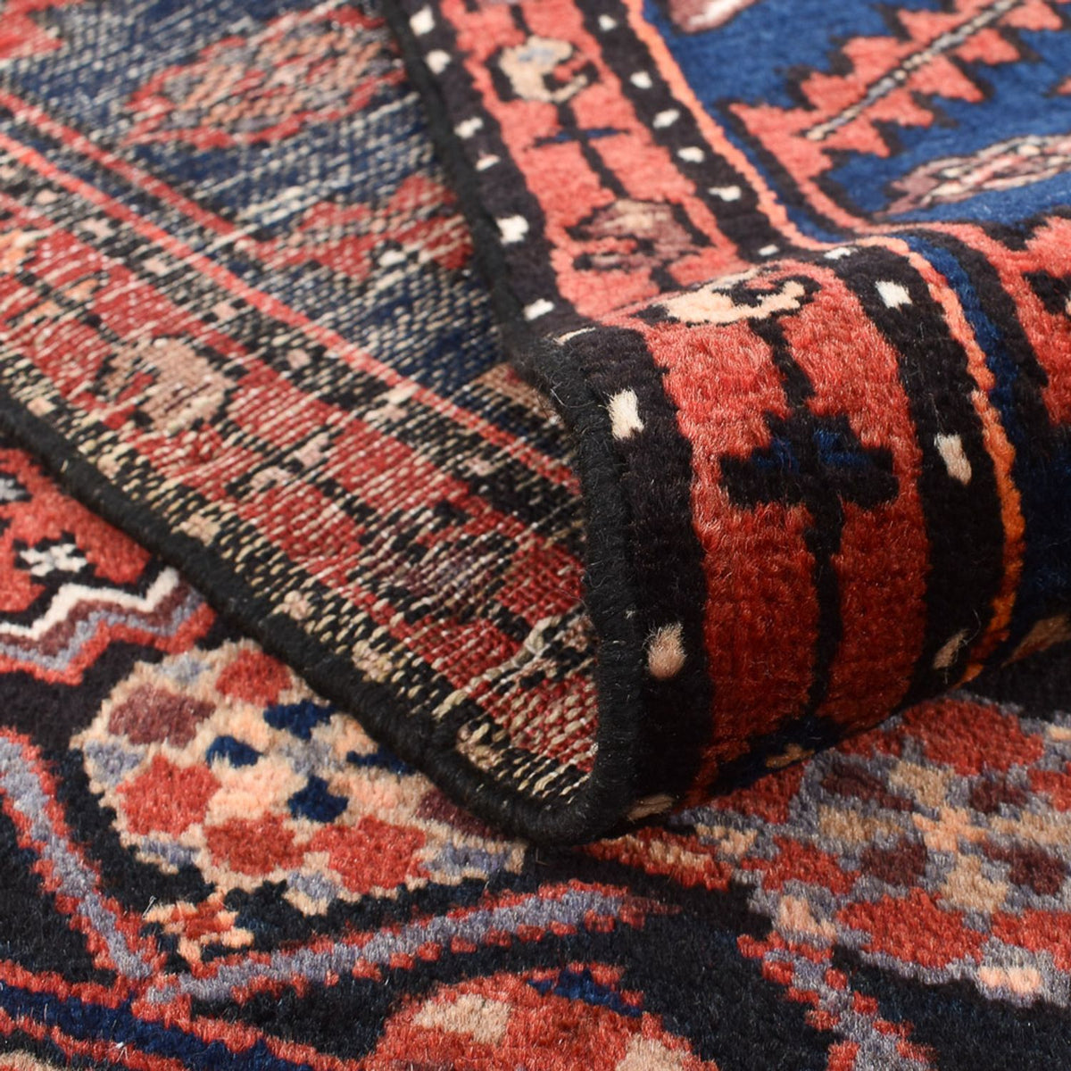 Tapis persan - Bidjar - 206 x 132 cm - rouge clair