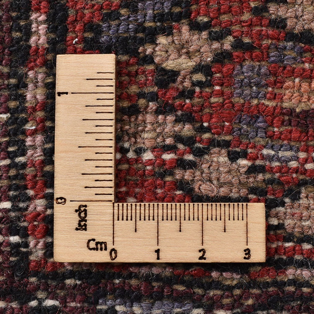 Tapis persan - Bidjar - 206 x 132 cm - rouge clair