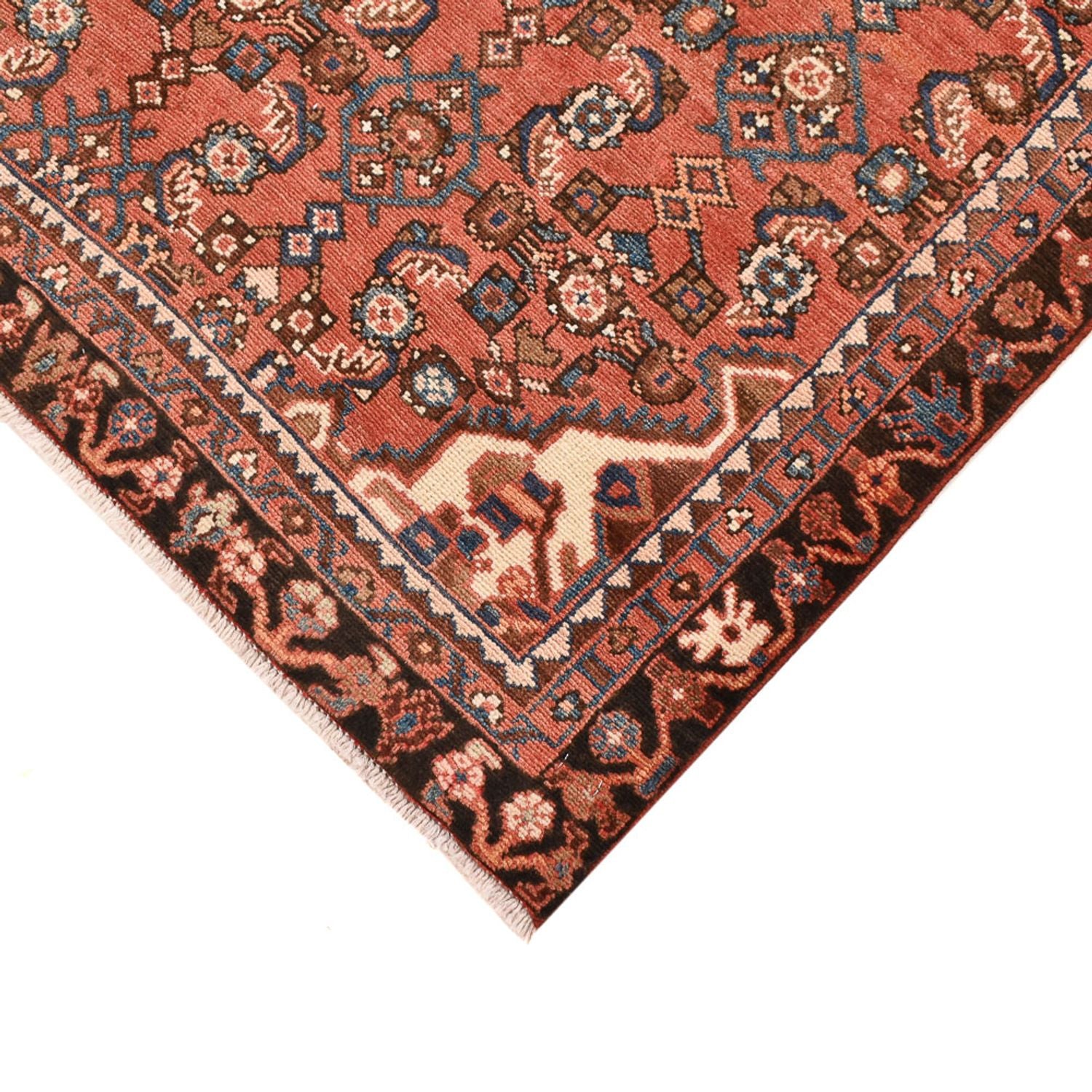 Tapis persan - Nomadic - 210 x 127 cm - rouge clair