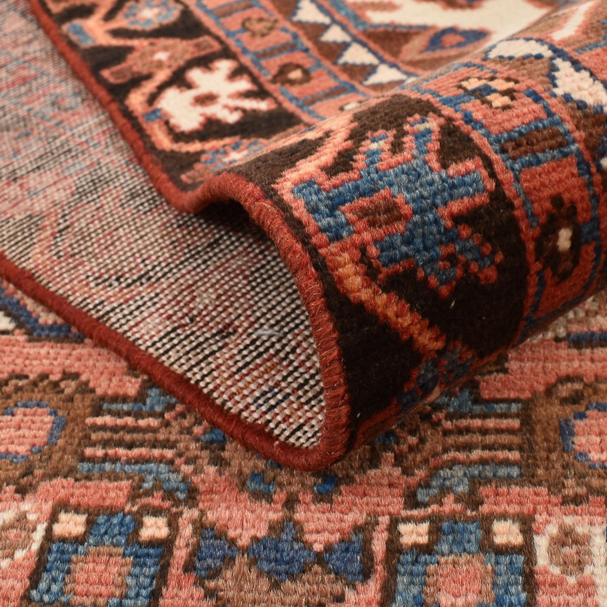 Tapis persan - Nomadic - 210 x 127 cm - rouge clair