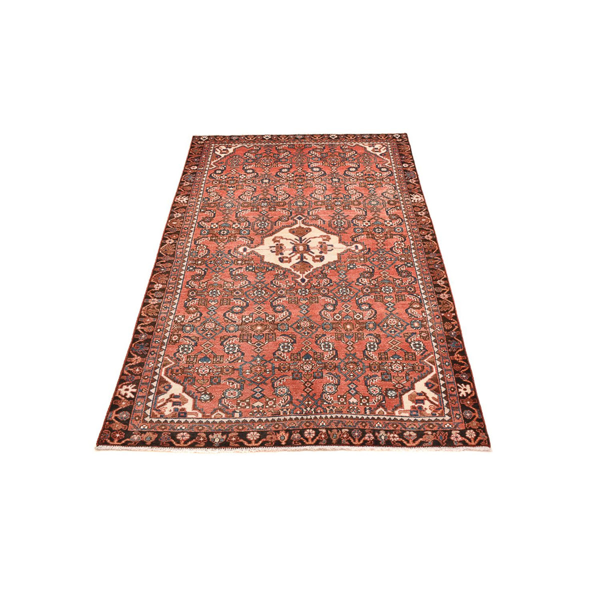 Tapis persan - Nomadic - 210 x 127 cm - rouge clair