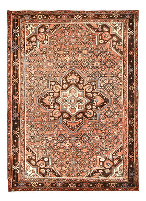 Tapis persan - Nomadic - 220 x 156 cm - rouge clair