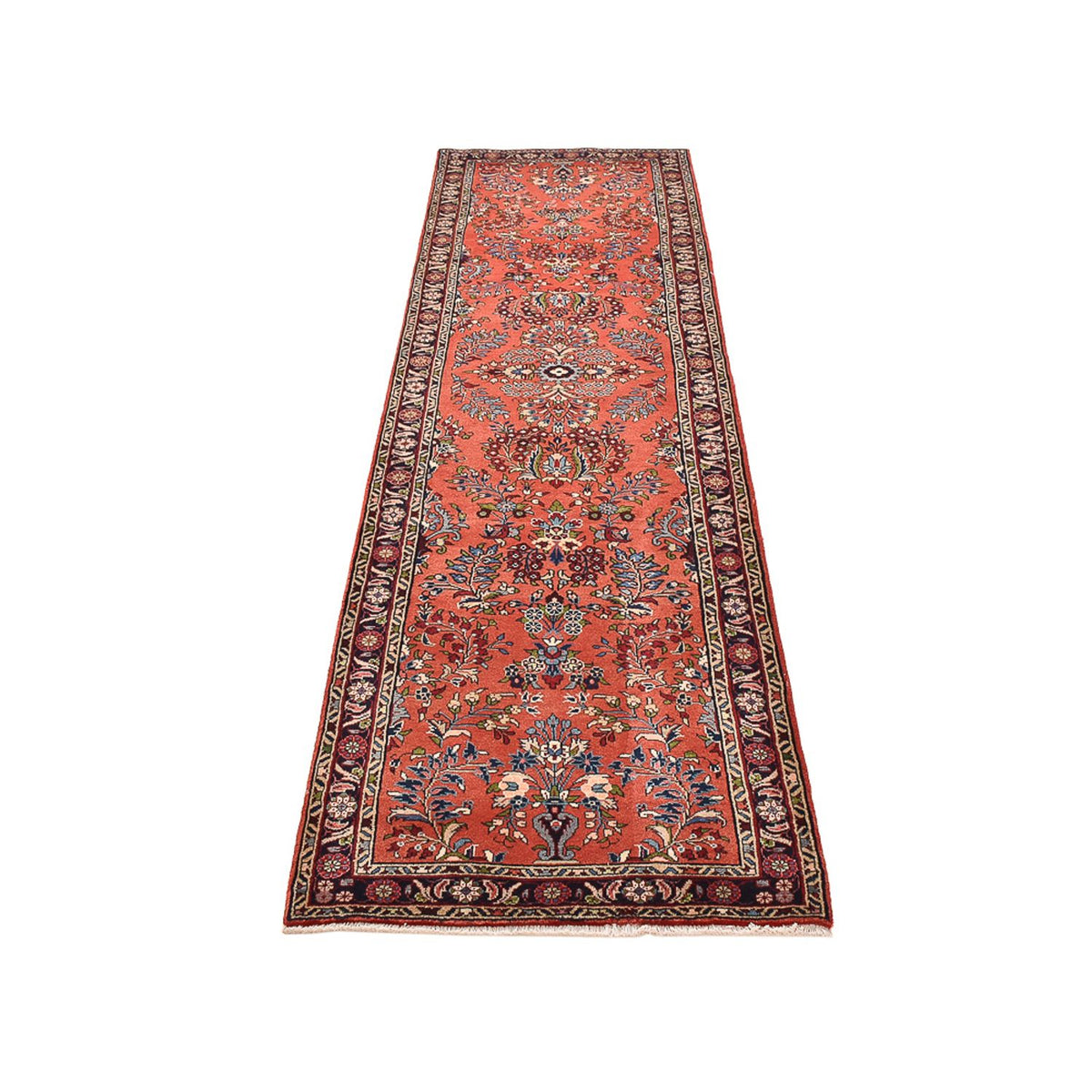 Tapis de couloir Tapis persan - Nomadic - 322 x 80 cm - rouge clair