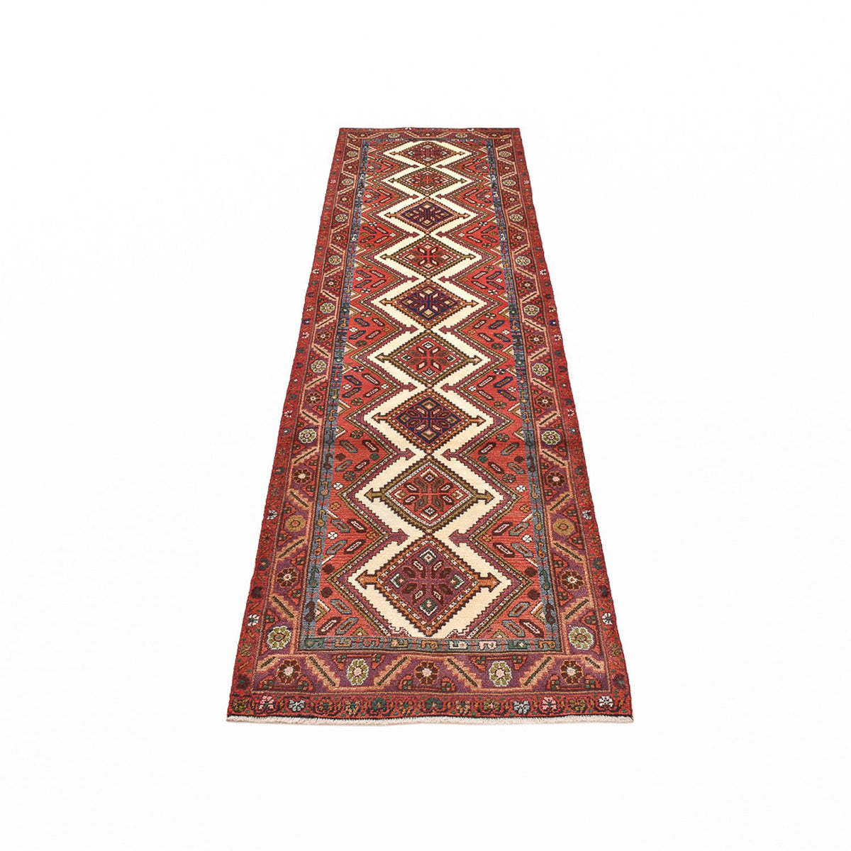 Tapis de couloir Tapis persan - Nomadic - 303 x 83 cm - rouge clair