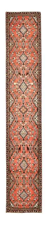 Tapis de couloir Tapis persan - Nomadic - 395 x 73 cm - rouge clair