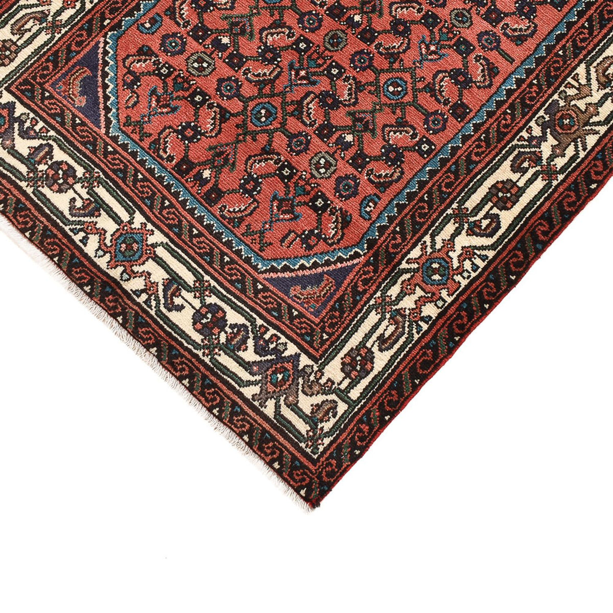 Tapis de couloir Tapis persan - Nomadic - 383 x 81 cm - rouge clair