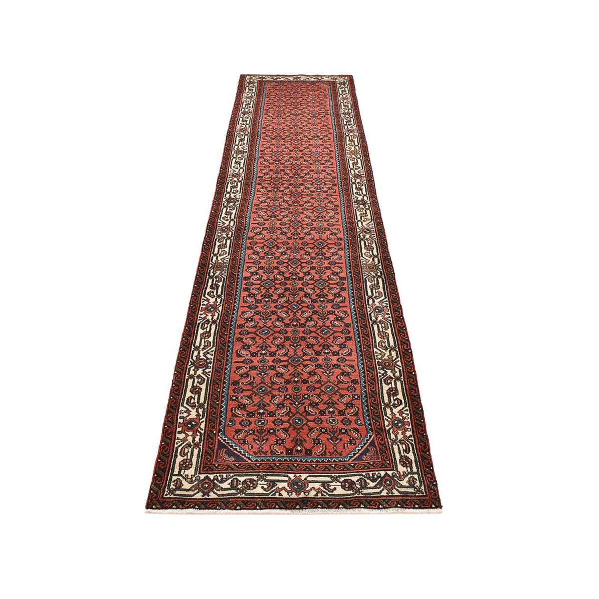 Tapis de couloir Tapis persan - Nomadic - 383 x 81 cm - rouge clair
