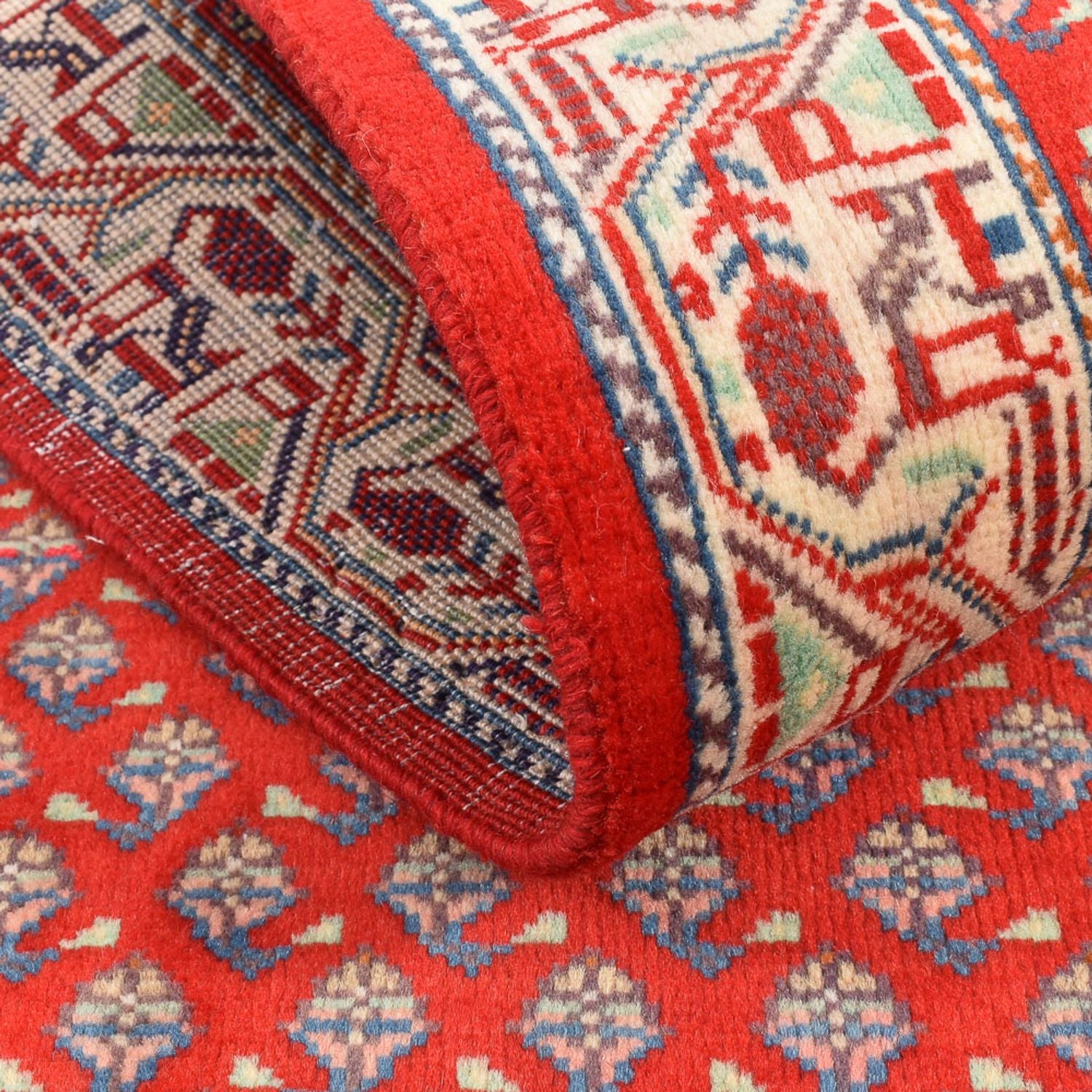 Tapis de couloir Tapis persan - Mir - 200 x 76 cm - rouge