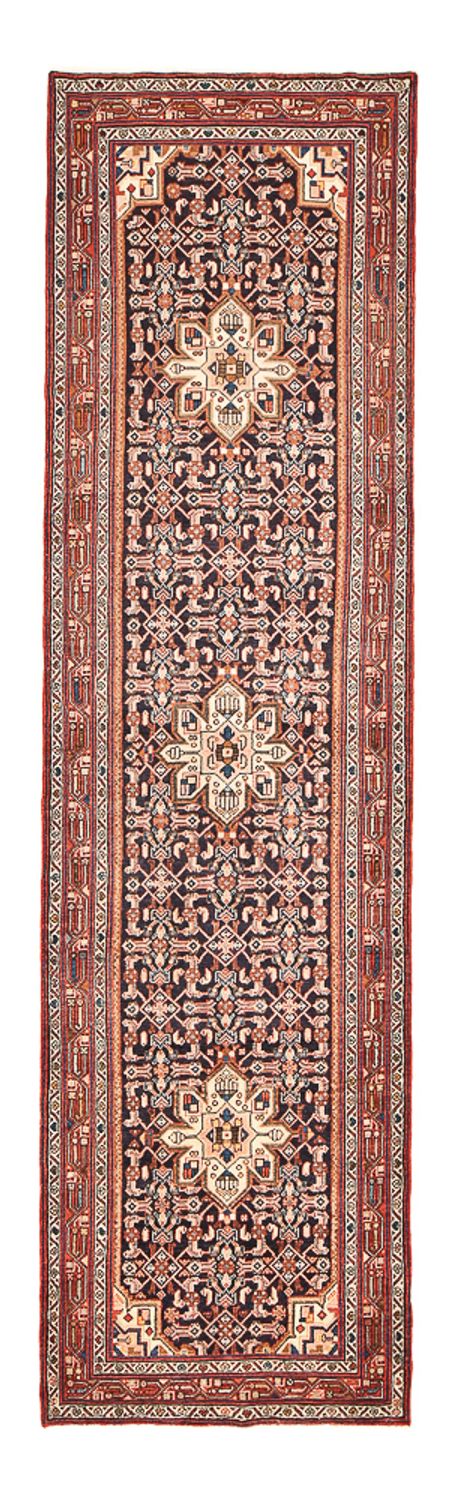 Tapis de couloir Tapis persan - Nomadic - 412 x 114 cm - rouge foncé
