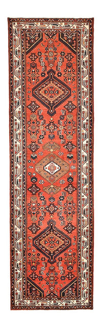 Tapis de couloir Tapis persan - Nomadic - 388 x 108 cm - rouge