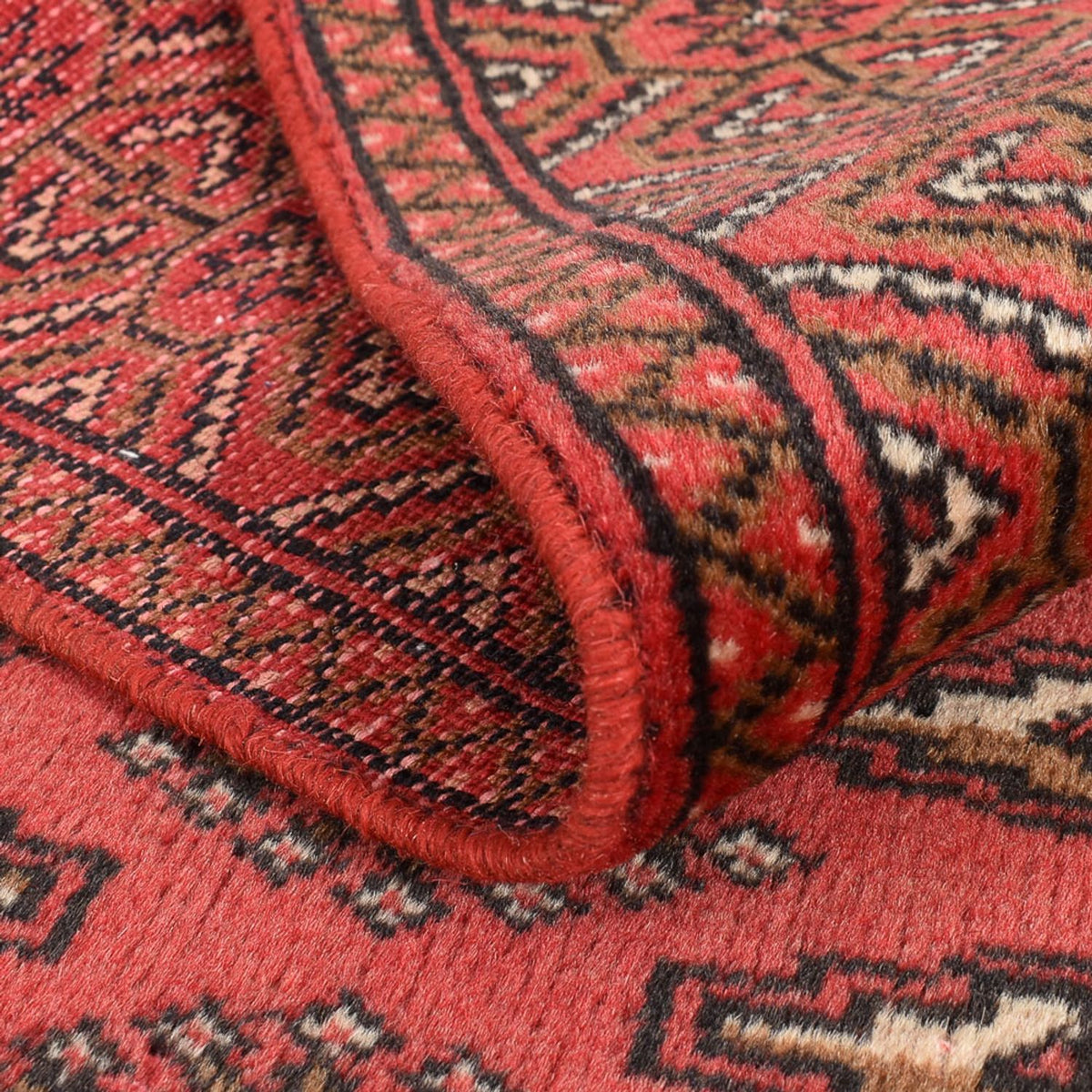 Tapis de couloir Tapis Turkaman - 276 x 102 cm - rouge