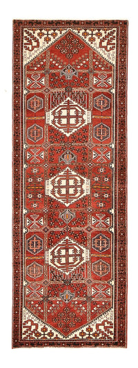 Tapis de couloir Tapis persan - Nomadic - 297 x 103 cm - rouge