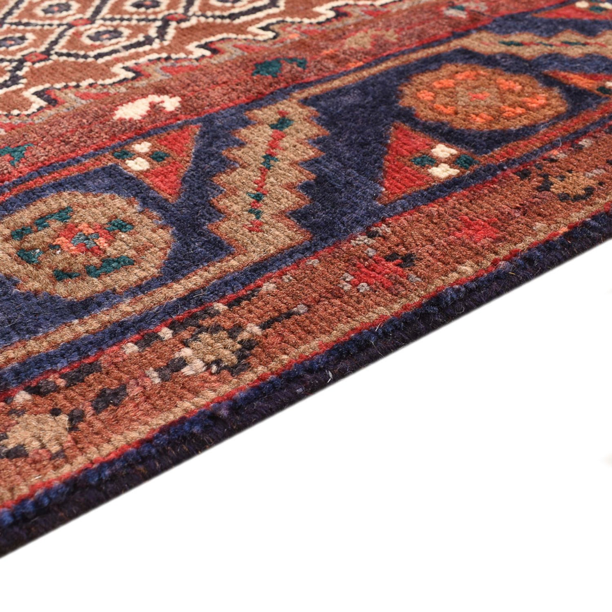 Tapis de couloir Tapis persan - Nomadic - 293 x 113 cm - rouge clair