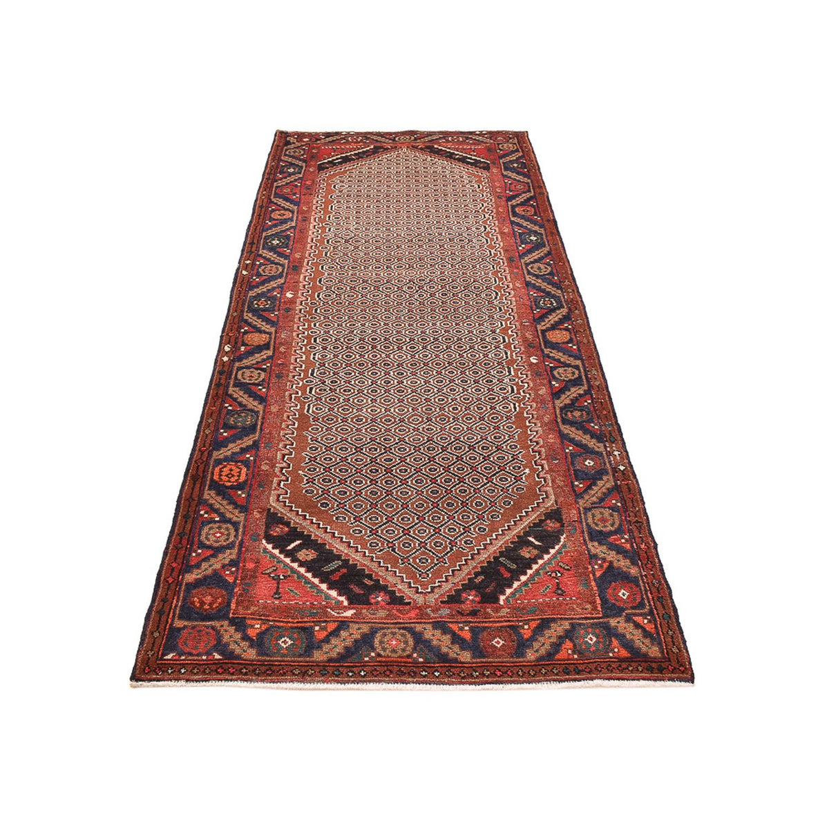 Tapis de couloir Tapis persan - Nomadic - 293 x 113 cm - rouge clair