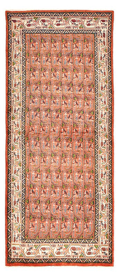 Tapis de couloir Tapis persan - Mir - 245 x 100 cm - rouge clair