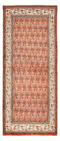 Tapis de couloir Tapis persan - Mir - 245 x 100 cm - rouge clair