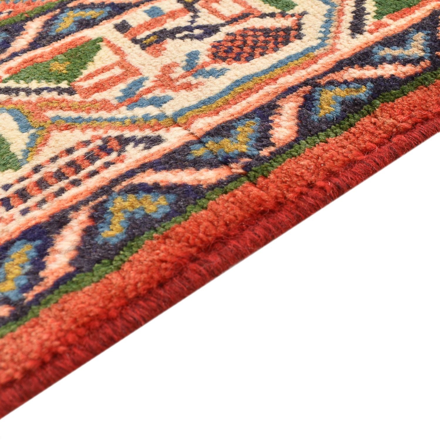Tapis de couloir Tapis persan - Mir - 245 x 100 cm - rouge clair