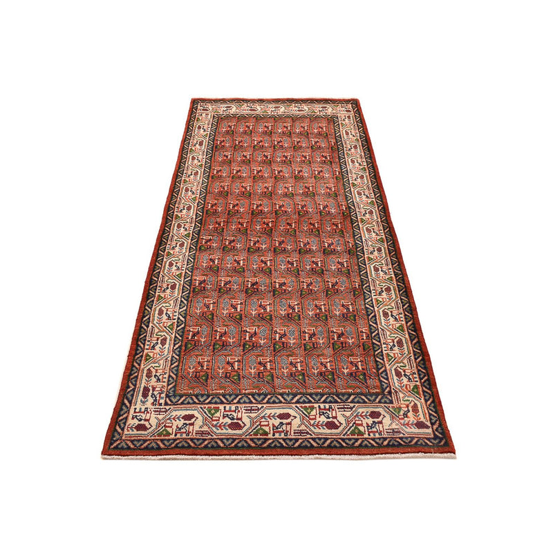 Tapis de couloir Tapis persan - Mir - 245 x 100 cm - rouge clair