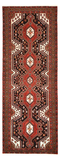 Tapis de couloir Tapis persan - Nomadic - 283 x 104 cm - rouge